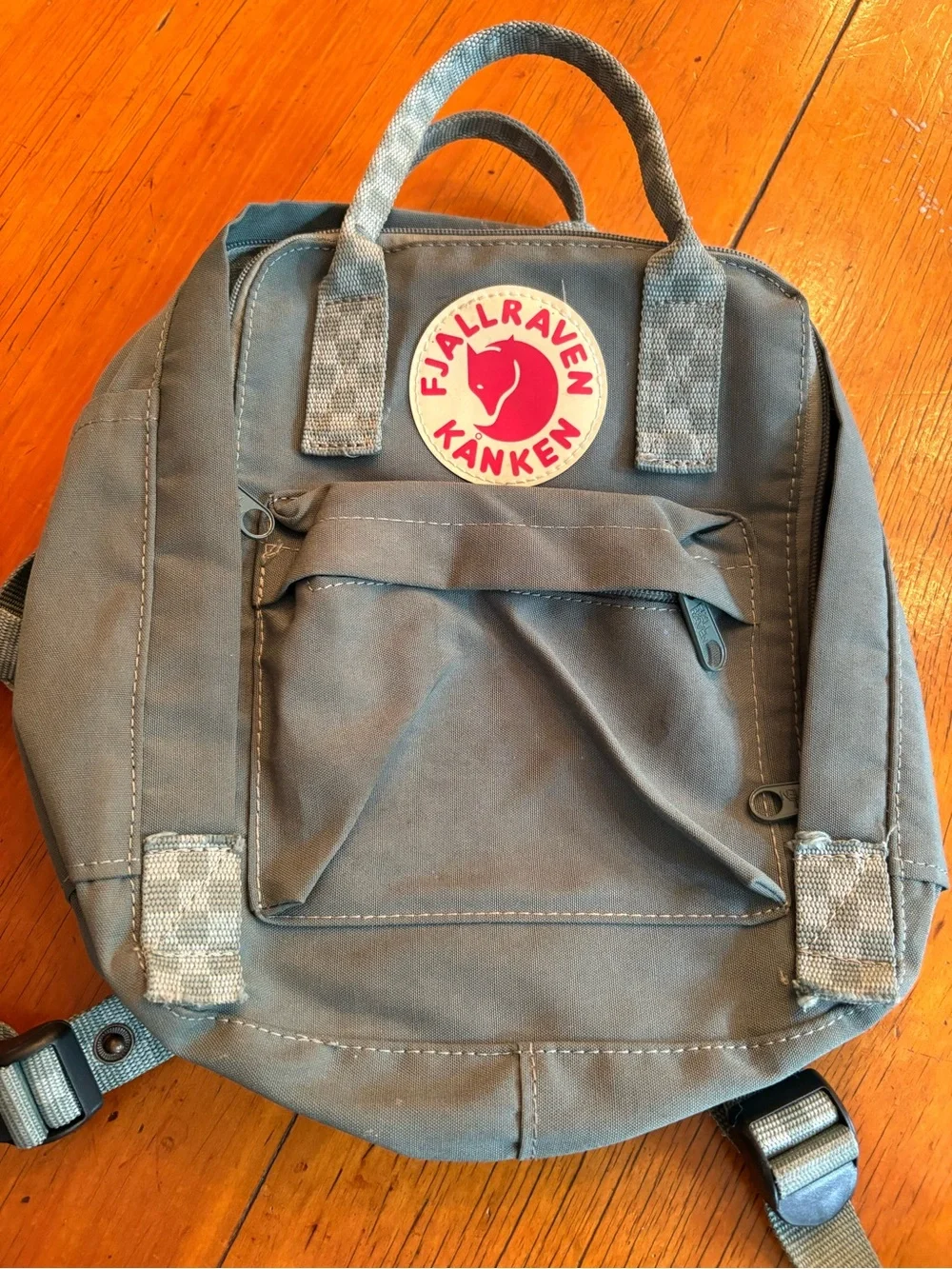 Fjallraven Kanken Mini Backpack - Gray/Green